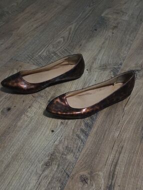 Old Navy | Pointed Toe Ballet Flats in Tortoiseshell Patent